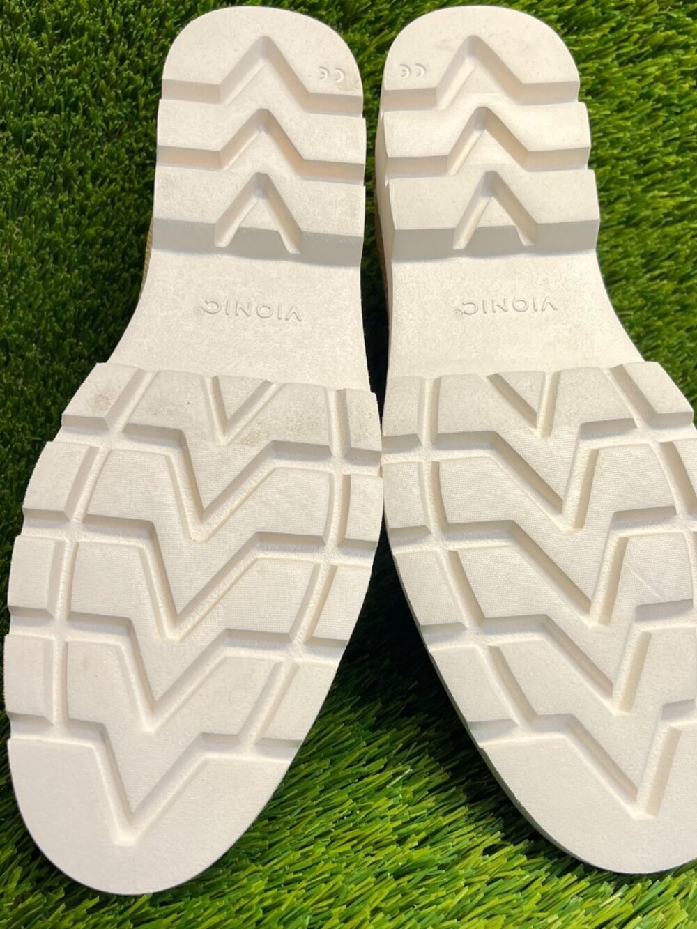 Vionic Kensley Womens Size 11D Beige Casual Slip On Woven Raffia Loafer Flats - Picture 7 of 10